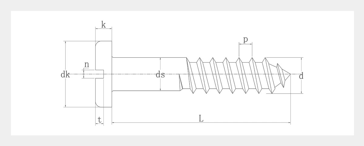Wood Fence Screws-ANSIASME B 18.6.1-2D